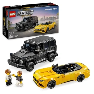 Image of LEGO Speed Champions Mercedes AMG G 63 &amp; SL Car Toys, Vehicle Playset for Kids, 2 Building Sets with Driver Minifigures, Gift 10 Plus Year Old Boys and Girls 76924