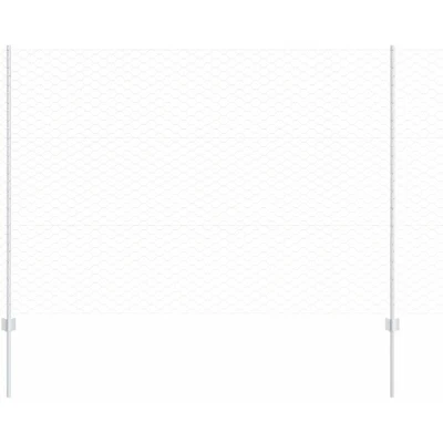 Image of vidaXL Fence Posts 22 pcs U Channel 150 cm Galvanised Steel