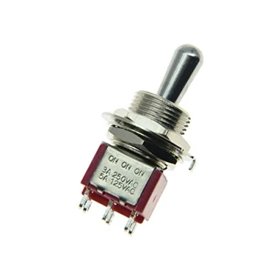 Image of KAISH Guitar or AMP Amplfier DPDT 3 Way ON Toggle Switch Sealed Fat Bat