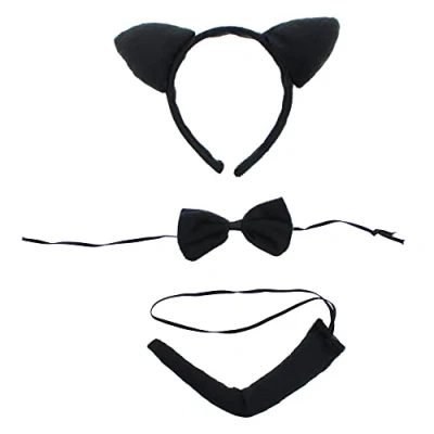 Image of Zac&#039;s Alter Ego Fancy Dress Halloween Black Cat Set/Costume