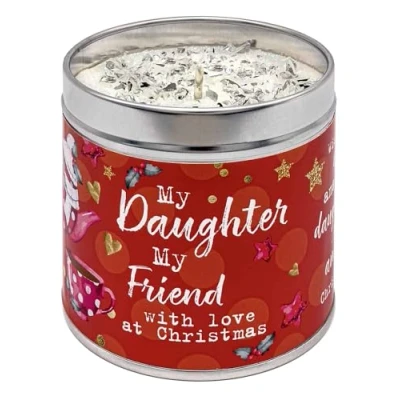 Image of Best Kept Secrets My Daughter Friend Festive Tin Candle