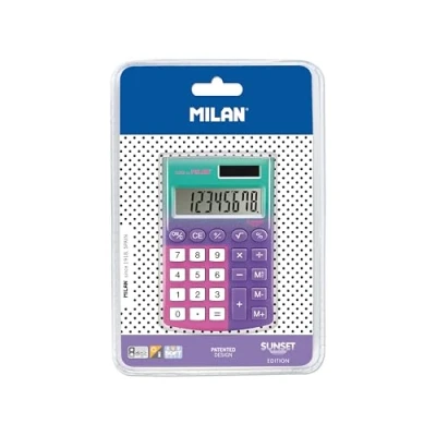 Image of Blister Calculator 8 Digits Pocket Sunset Lilac Pink