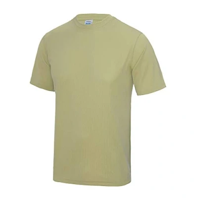 Image of Just Cool Mens Performance Plain T Shirt (M) (Desert Sand)