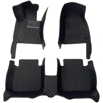 Image of Car Floor Mats for Mercedes Benz Glc SUV (X253) 200 250 300 300e 350e 300de 2015 2023, Full Coverage Carpet Protection Mat, All Weather Leather Waterproof Anti Slip Mats,A Black