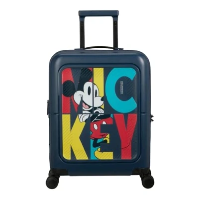 Image of American Tourister Dashpop Disney Spinner S, Erweiterbarer Handgepäck, 55 cm, 41/47 L, Mehrfarbig (Mickey Pop Letters)