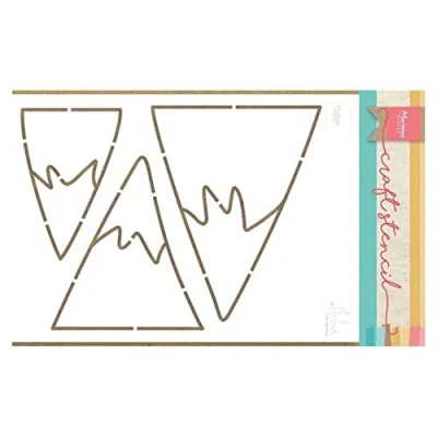 Image of Marianne Design Stencil Craft Mountains by Marleen, White, Small