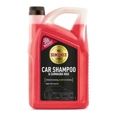 Image of Professional Car Wash Shampoo &amp; Carnauba Wax With Over 300 Washes Guaranteed Protection Shine Streak Free Formula 5L