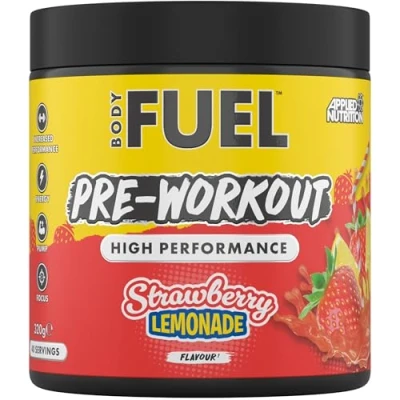 Image of Applied Nutrition BodyFuel Pre Workout Powder Energy &amp; Physical Performance with Citrulline, Creatine, Beta Alanine (320g 40 Servings) (Strawberry Lemonade)