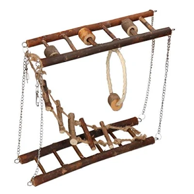 Image of Rosewood Boredom Breaker Activity Suspension Bridge, Toy for Small Animals