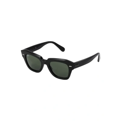 Image of Ray Ban State Street Sunglasses, Women&#039;s, Size: 49, Black