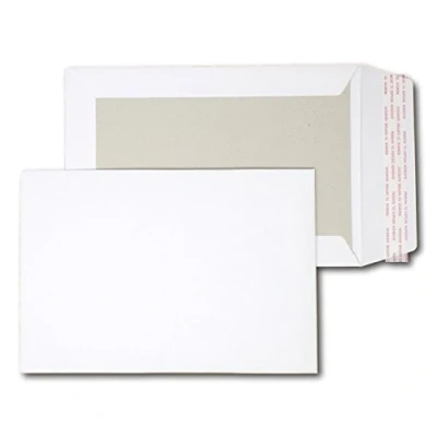 Image of EPOSGEAR® A5 / C5 PIP 238mm x 163mm White Strong Hard Card Board Backed Peel and Seal Plain Envelopes (1000)