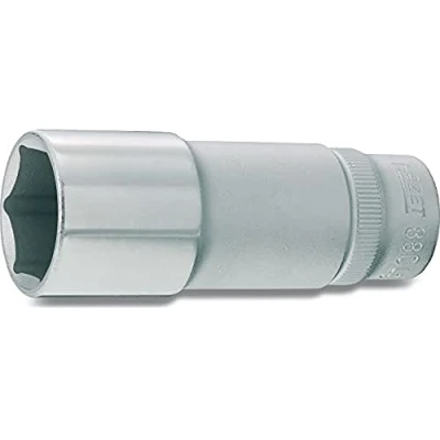 Image of ASE46813300000, VAS5308, VAS5456 Socket HAZET 880LG 13 DIN3124, ISO2725 1 Chrome Vanadium Steel Knurled
