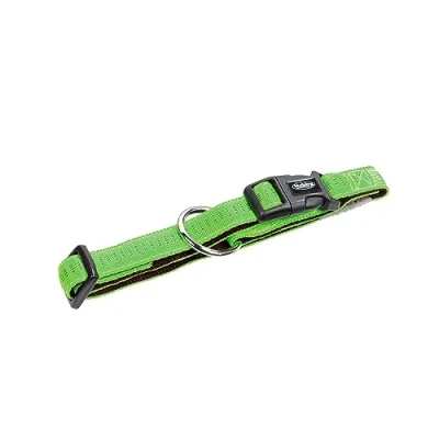 Image of Nobby Soft Grip Dog Collar, 25 35 cm/15 mm, Light Green/Brown