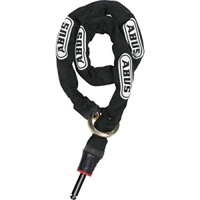 Image of ABUS frame lock mortise chain Adaptor 6KS Bike with 85 cm length 6 mm strong Accessories for locks, black