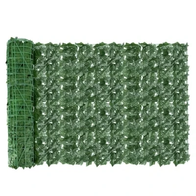 Image of 3M Roll Artificial Hedge Garden Fake Ivy Leaf Privacy Fence Screening Wall Panel