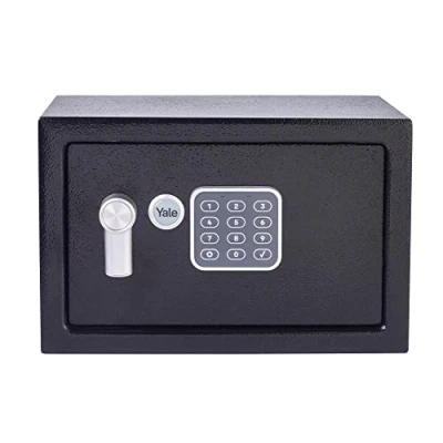 Image of Yale Small Value Safe, Digital Keypad, LED Light Indicators, Steel Locking Bolts, Emergency Override Key, YSV/200/DB2