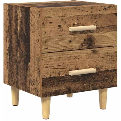 Image of vidaXL Bed Cabinet Old wood 40 x 35 47.5 cm Engineered