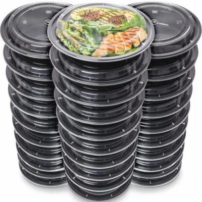 Image of [30 Pack] Meal Prep Containers Reusable Batch Cooking Plastic Food with Lids Microwavable Freezer Dishwasher Safe Takeaway Lunch Box
