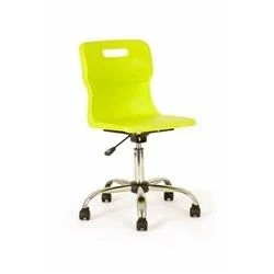 Image of Titan Swivel Senior Chair 435 525mm Seat Height Lime T35 L