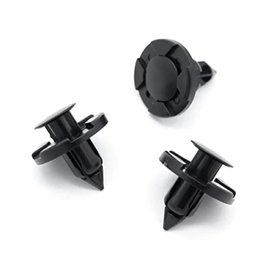 Image of VVO Fasteners Black Plastic Rear Wheel Arch Lining &amp; Mudguard Clips for Nissan Qashqai, Leaf, Micra, X Trail, Note, (Pack of 10)