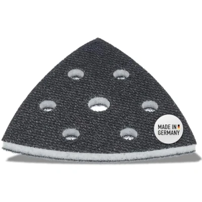 Image of DFS Soft Interface Pad 93mm for Triangle Sander Plate, Delta Pads Foam Cushion with 6 Hole Hook and Loop Sanding pad/disc