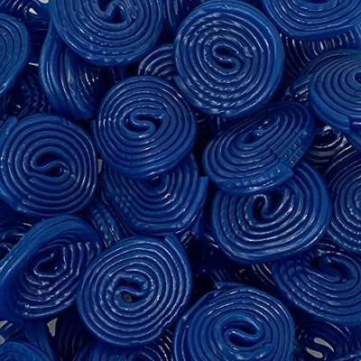 Image of Raspberry Wheels 700g Re Sealable Pouch by The Gourmet Sweet Company
