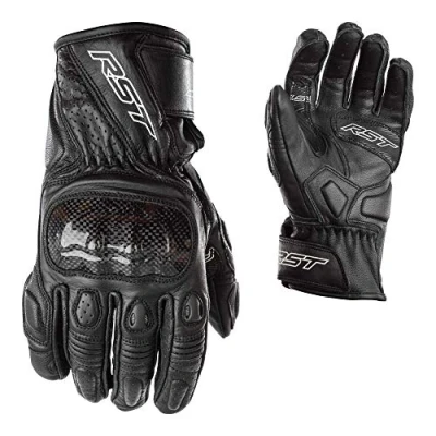 Image of RST 2123 Stunt III CE Men&#039;s Short Sports Leather Motorcycle Gloves Blue XL