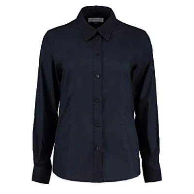 Image of Kustom Kit Women&#039;s Workwear Oxford Shirt (Long Sleeve), Blue (French Navy Kk Fny ), 16