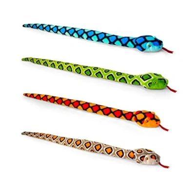 Image of Keel Toys SE1166 150cm Keeleco Snakes 4 ASSORTED 1 SUPPLIED AT RANDOM 100% Huggable. Recycled.