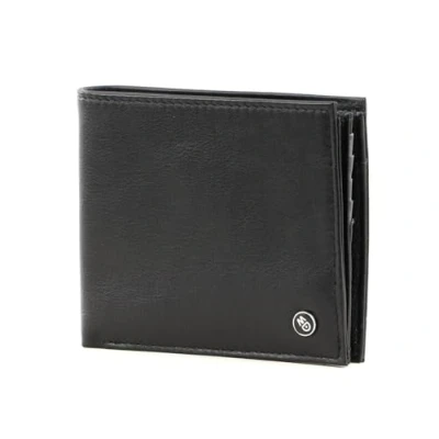 Image of Mandarina Duck Men&#039;s Downtown Travel Accessory Billfold, Black/White, One Size