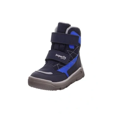 Image of Superfit Boys Mars Warm Lined Gore tex Snow Boot, Blue Light Grey 8000, 1 UK