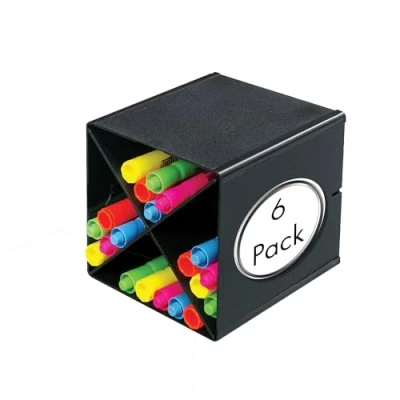 Image of Deflecto Black X Divider Cube Storage Modular and Expandable Desktop Solution for Stationery Crafting Storage. Multi pack purchase of 6.