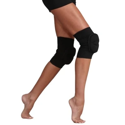 Image of Silky Dance Knee Pads Brace for Modern and Urban Volleyball Sports Black Large