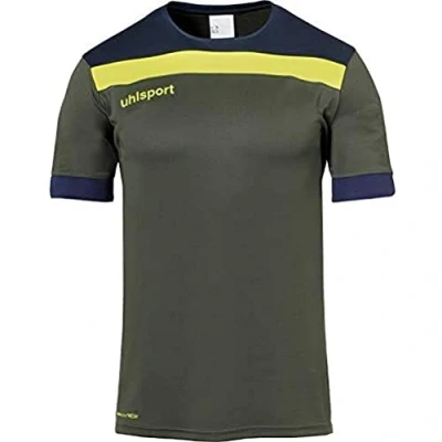 Image of uhlsport Offense 23 Jersey Men&#039;s Dark Olive/Marine/Fluo GE, XXX Large