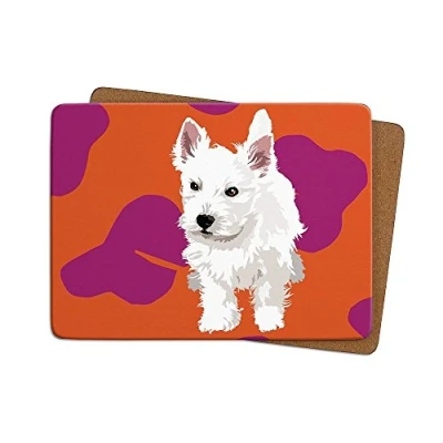 Image of Leslie Gerry Westie Puppy Placemat
