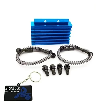 Image of STONEDER Blue CNC Aluminum Oil Cooler For Chinese Pit Dirt Motor Bike Trail Motorcycle 125cc 140cc 150cc