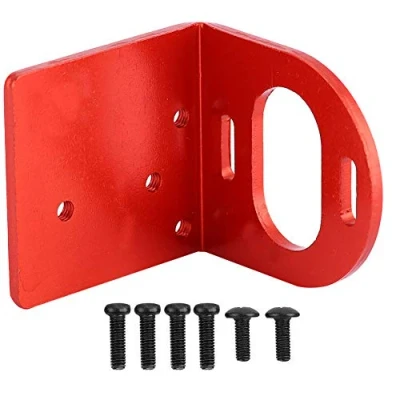 Image of Dilwe RC Motor Base, Metal Mounting Holder Seat Base Available for 540 3660 3650 Motors Accessory(Red)