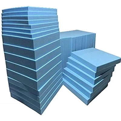 Image of TOP STYLE COLLECTION Upholstery Foam Cut to Any Size Polyurethane Cushions SEAT Pads High Density Sofa Chair Bench HEADBOARD Campervan Cushion Replacement (20&quot; X 20&quot; 1&quot;, Blue)