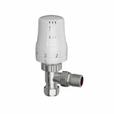 Image of Plumb Bliss Thermostatic TRV Valve (15mm x 1/2&quot;) Angled (1)