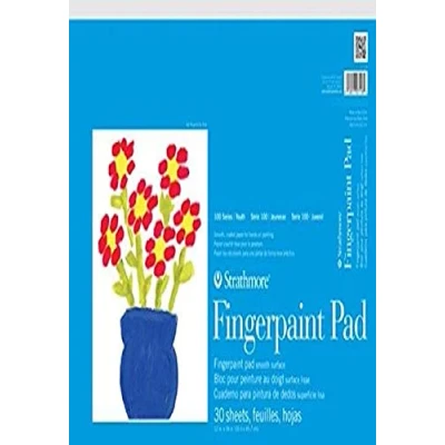 Image of Strathmore (27 118 STR 27 30 Sheet Kids Finger Paint Pad, 12 by 18&quot;