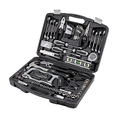 Image of Amazon Basics 173 Piece General Household Hand Tool Set