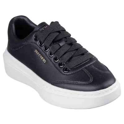 Image of Skechers Women&#039;s Cordova Classic Best Behavior Sneaker, Black, 6 UK