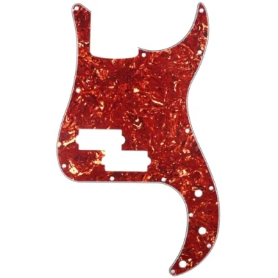 Image of Musiclily 13 Hole P Bass Pickguard for Fender American/Mexican Standard Precision Bass,4Ply Vintage Tortoise