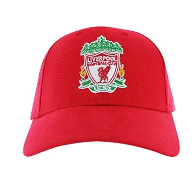 Image of Official Premier League Liverpool Football Crest Baseball Cap (100% Cotton &amp; Adjustable)