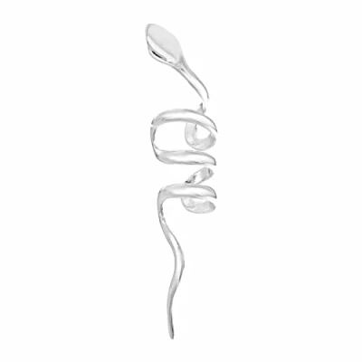 Image of Tuscany Silver Women&#039;s Sterling Wire Snake Ear Cuff