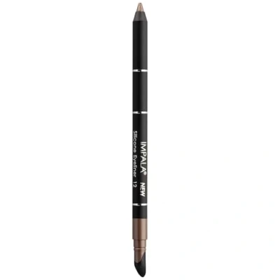 Image of IMPALA Waterproof Eyeliner with Silicone, Metallic Beige Color No. 12 Defined Line or Smudged Effect Easy to Apply Creamy Texture Intense, Long Lasting, and Water Resistant