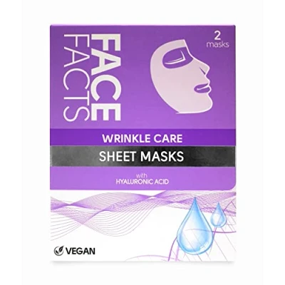 Image of Face Facts Wrinkle Care Sheet Mask Plump + Nourish 2 x Masks