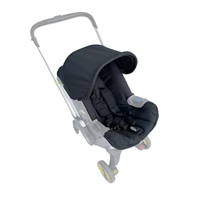 Image of Changing Washing Seat Kit,Canopy Sunshade Cover,Compatible with Car Doona Strollers (Black)