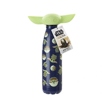 Image of Funko Star Wars The Mandalorian: Child: Metal Water Bottle: Child (figural head)