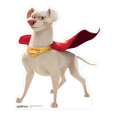Image of STAR CUTOUTS SC4067 Krypto Superman&#039;s Dog DC League of Super Pets Cardboard Cutout